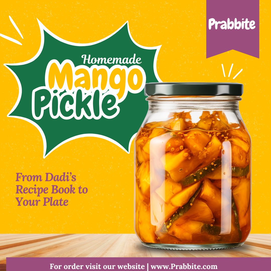 Homemade Green Mango Pickle (Aam Ka Achar)